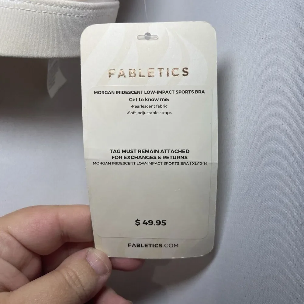 Fabletics Morgan Low Impact Sports Bra Iridescent XL NWT